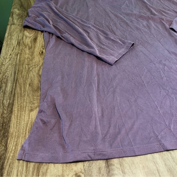 J Jill Purple Ribbed Pullover Long Sleeve Cowl Neck Sweater Womens Size XL Tall - Picture 3 of 9